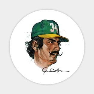 Rollie Fingers Oakland Bust Magnet